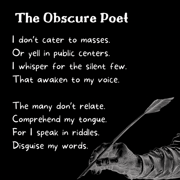Poem : The Obscure Poet