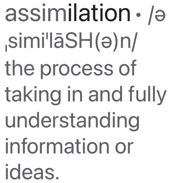 Assimilation: Why does this word gave do much power?