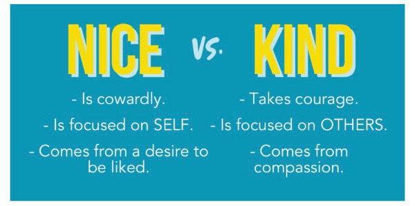 To be Nice or to be Kind: Let’s Talk About it