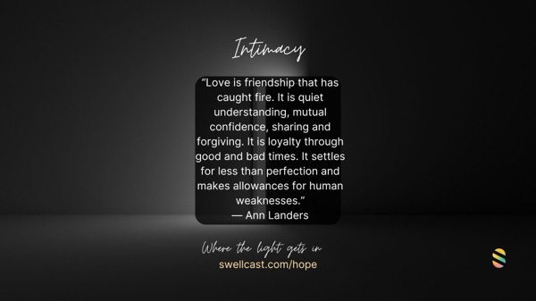 INTIMACY | Introduction & Quote