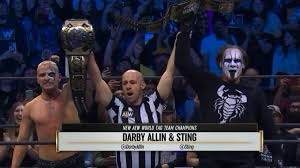 Sting and Darby Allin Defeat Big Bill and Ricky Starks to capture the AEW Tag Team Titles! The Young Bucks ruin the celebration.