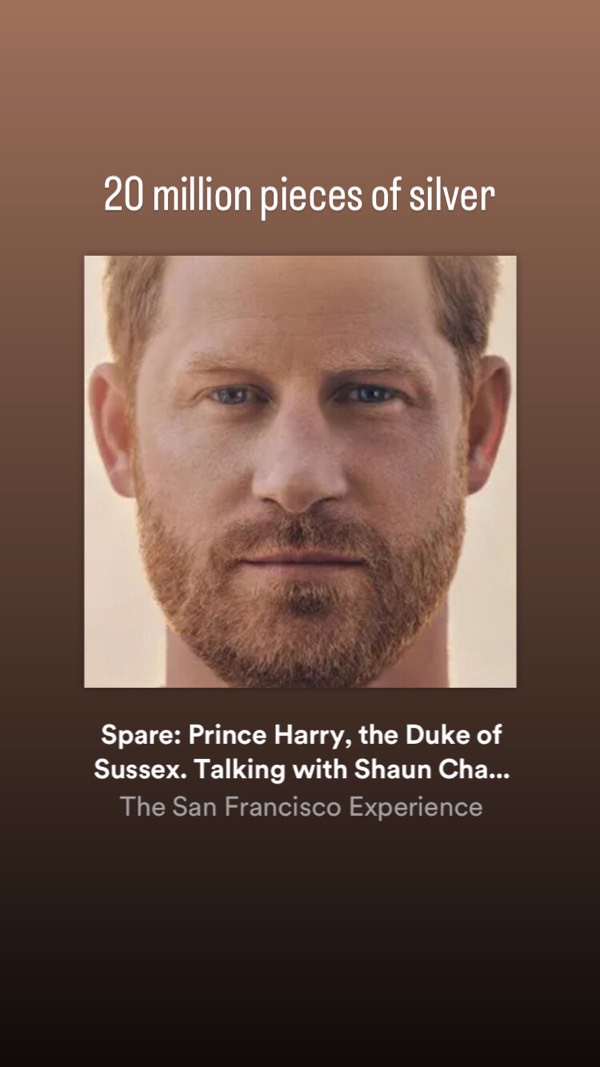 Spare: Prince Harry’s memoir.