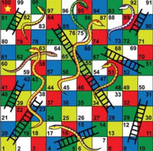 Snakes & Ladders the real life game.