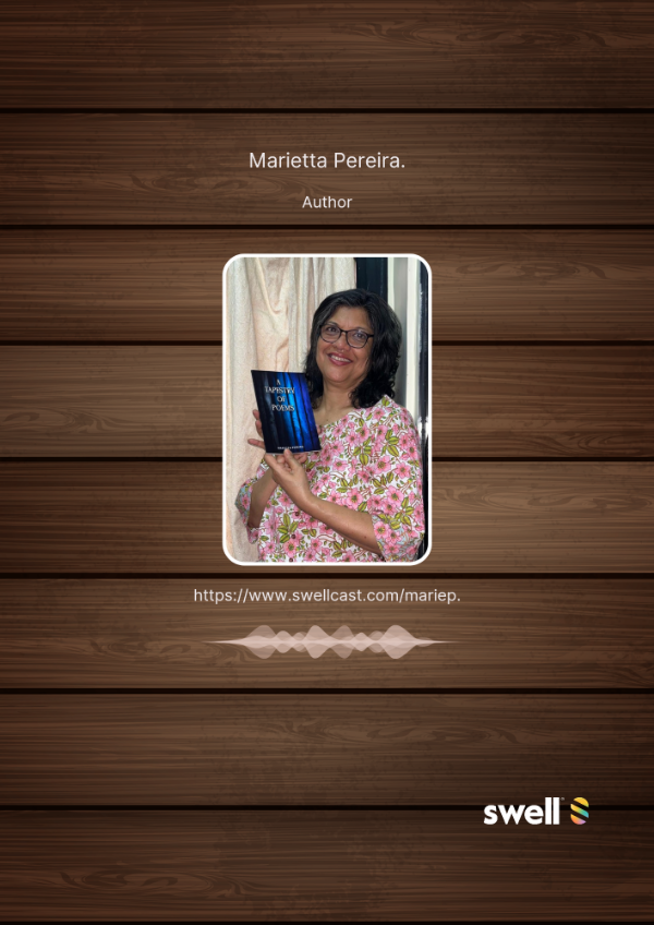 #Talkto Marietta  Pereira Author  of A Tapestry of Poems