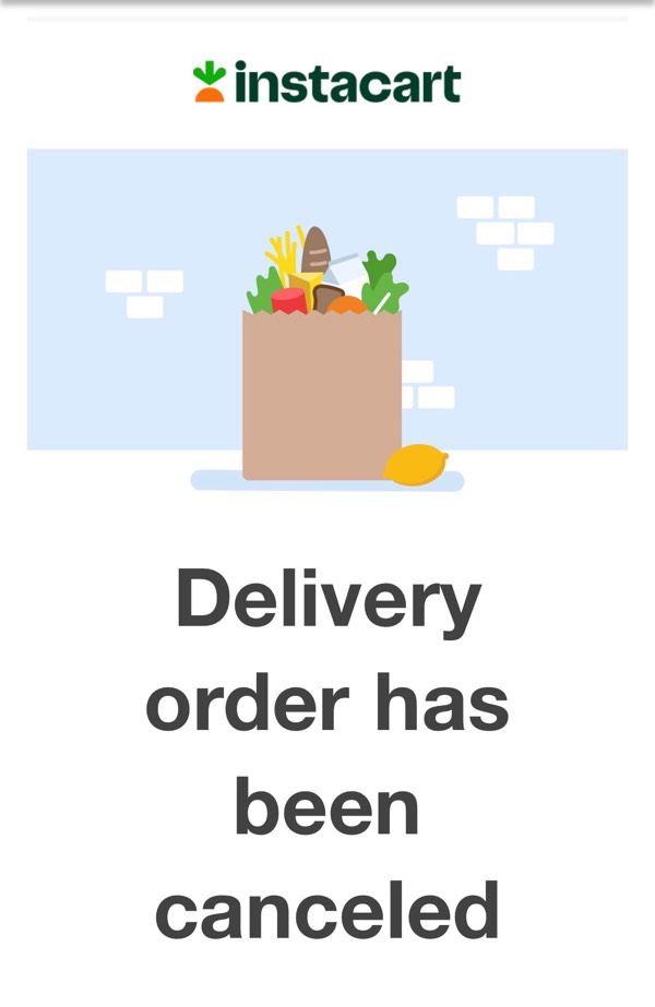 Someone placed an order on my Instacart account!