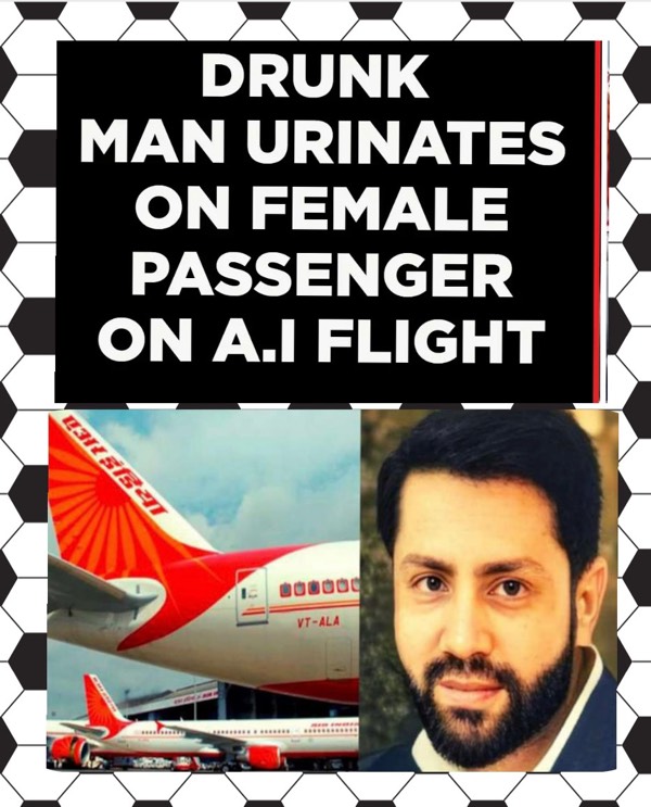 📰🚨Breaking News-A man arrested for urinating on a women co-passenger on air India Flight🚨 📰