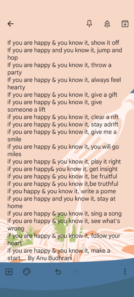 If you are happy and you know it