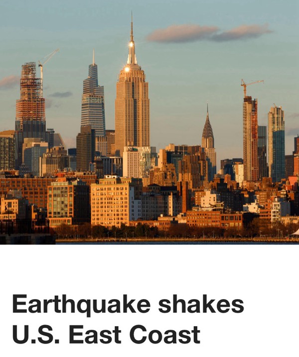 Earthquake In The City. #nyc