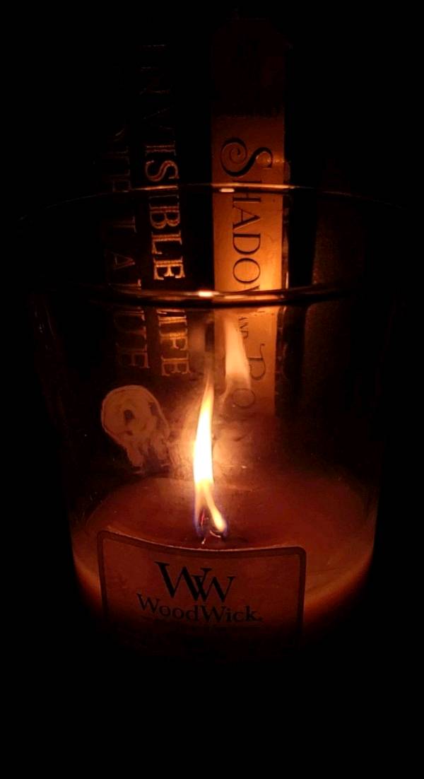 My favourite candle, that crackles as it burns