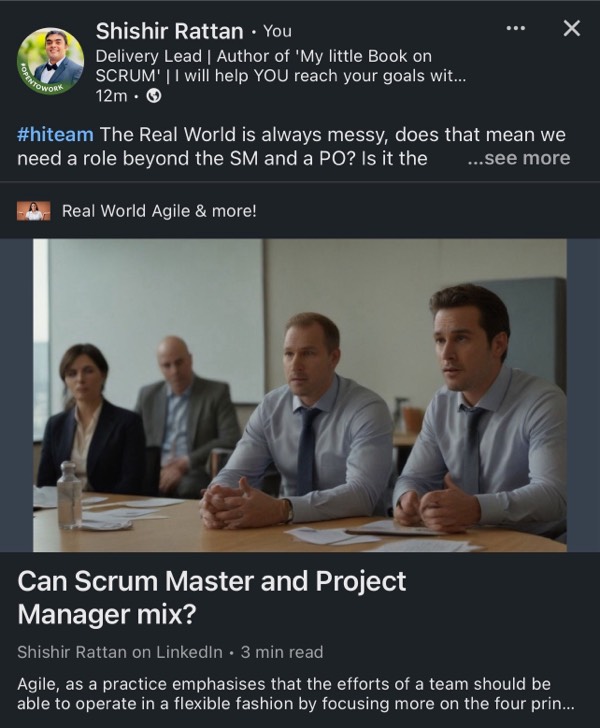 Can Scrum Master and Project Manager mix?
