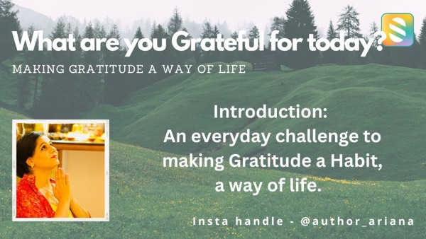 #SwellChallenge - Making Gratitude A way of life