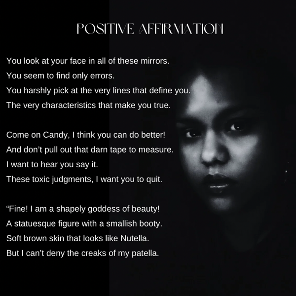 Poetry reading: Positive Affirmation.