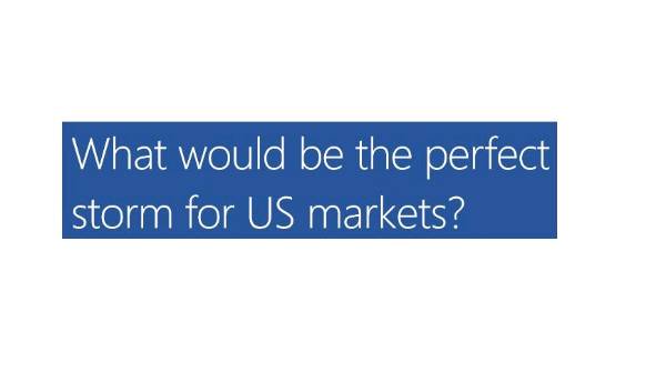 What would be a perfect storm for the markets?