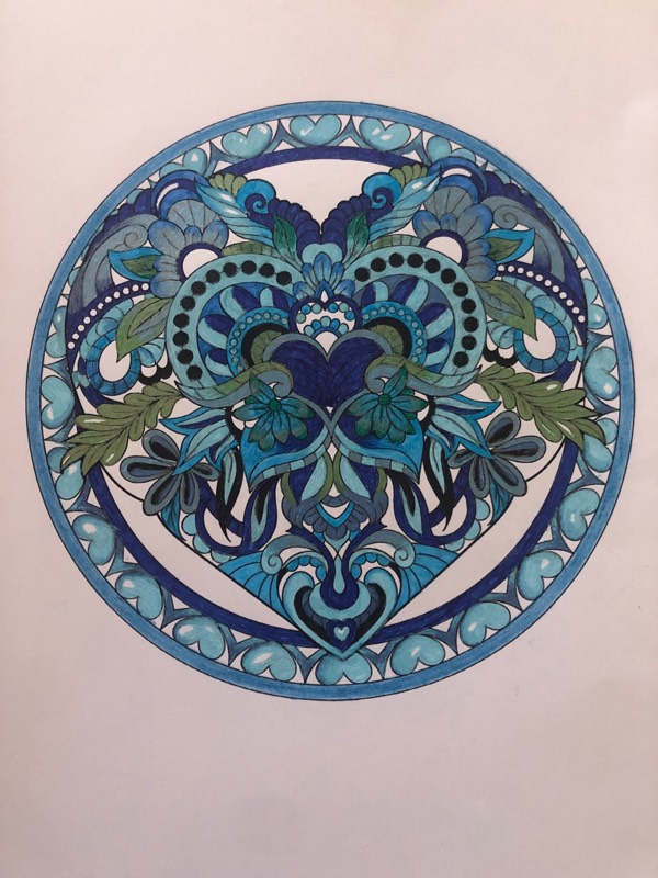 I’ve Completed the Blue Mandala Project: Video to Upload To YOUTUBE Soon♥️ STUNNING Blue