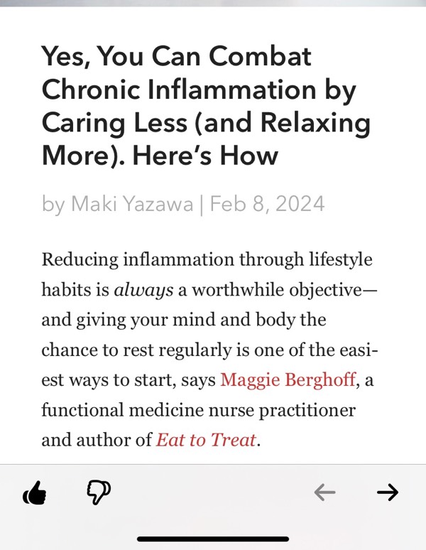 CARE LESS & RELAX MORE TO AVOID INFLAMMATION, ASTROLOGY POINTS IT OUT
