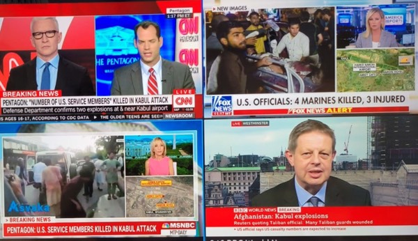 Why Cable News is My Pop Culture Fix Today (In The Wake of the Kabul Bombings)