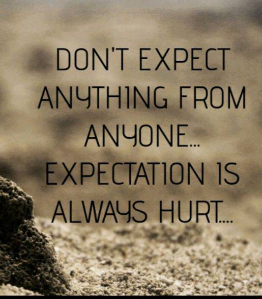 Expectations hurt?