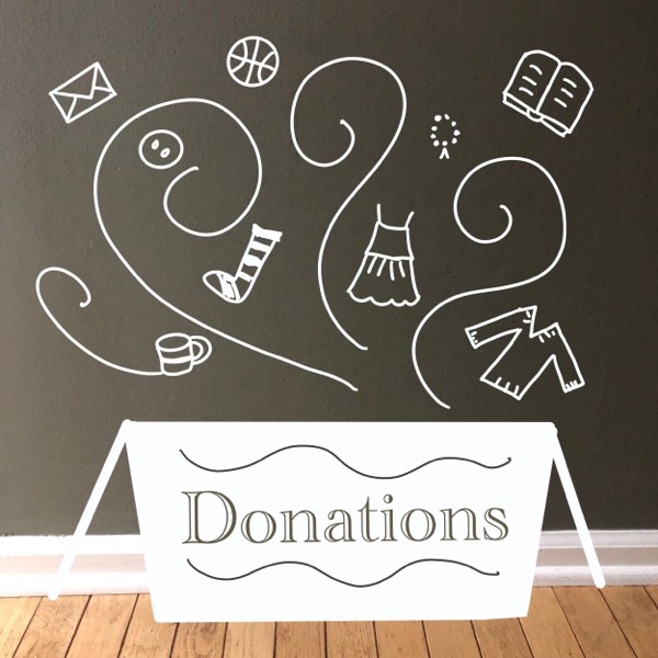 The donation box