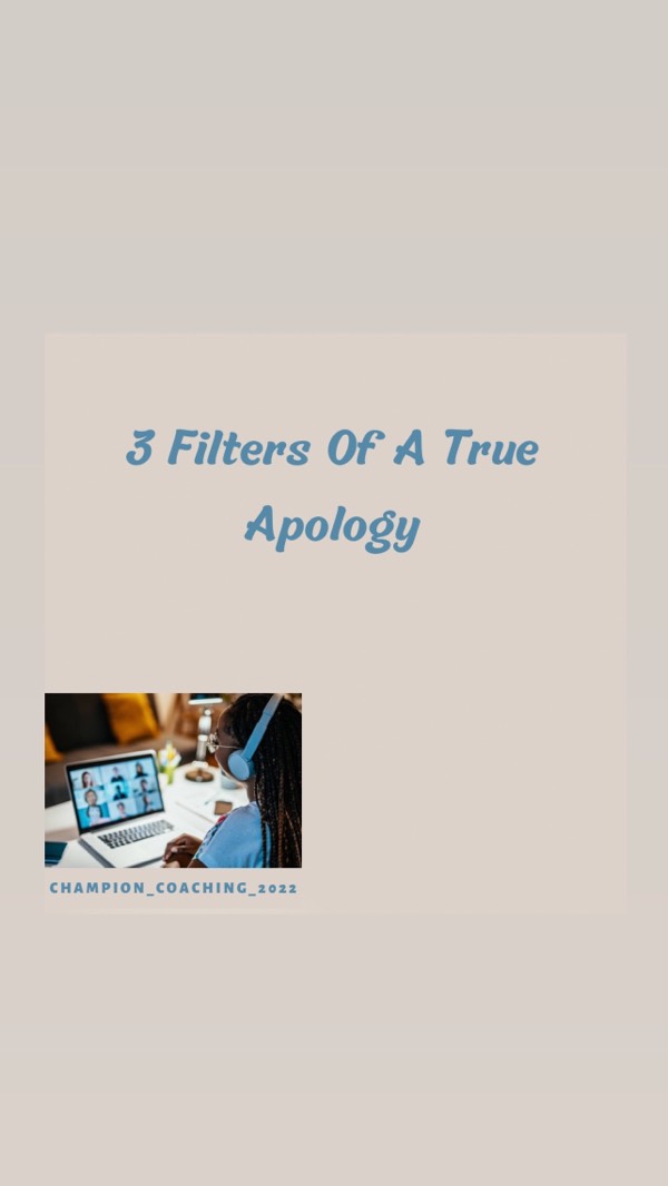 A True apology