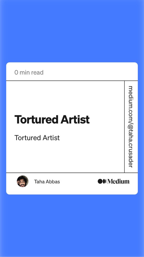 Tortured Artist