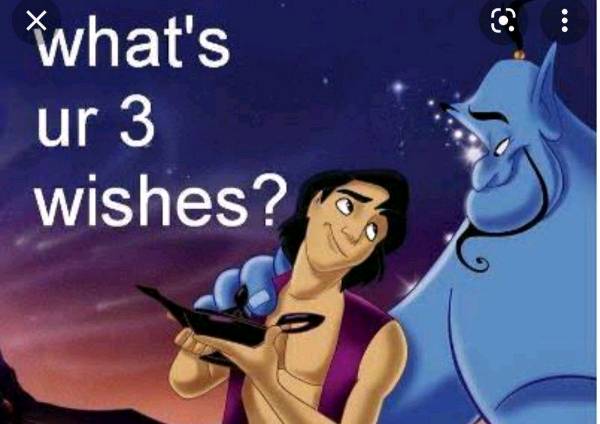 If you could have your 3 wishes fulfilled what would that be?