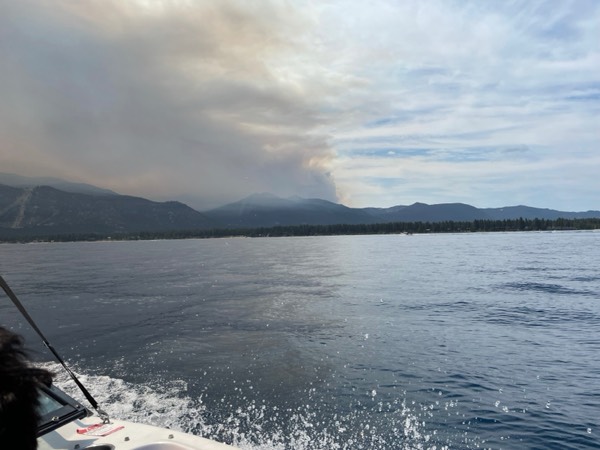 Smoke on the water, fire in the sky… Wildfires near Lake Tahoe