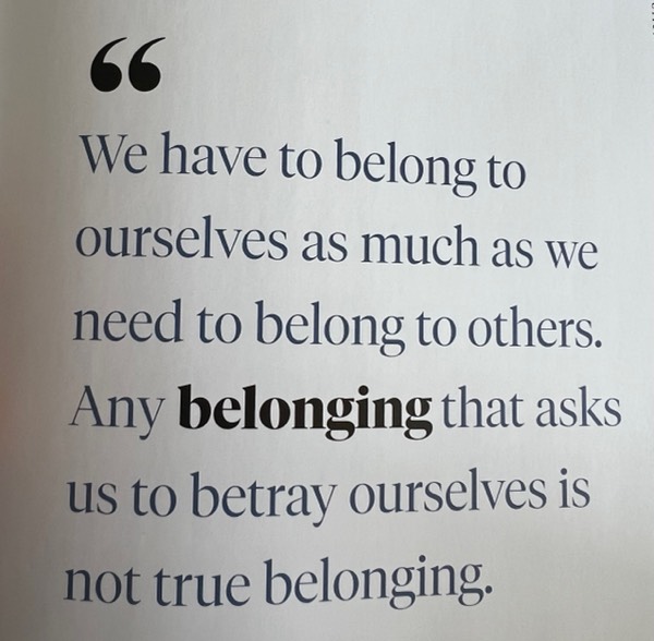 Belonging to ourselves before belonging to others