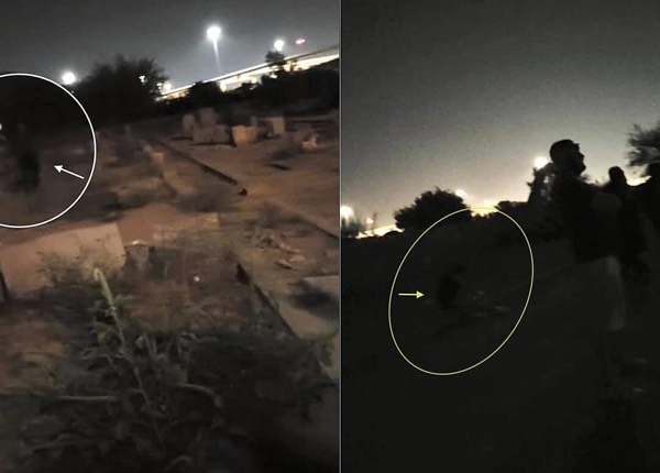 Shadow Person Caught on Camera in Cemetery