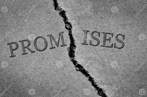 How many times do we make promises that we can’t keep?