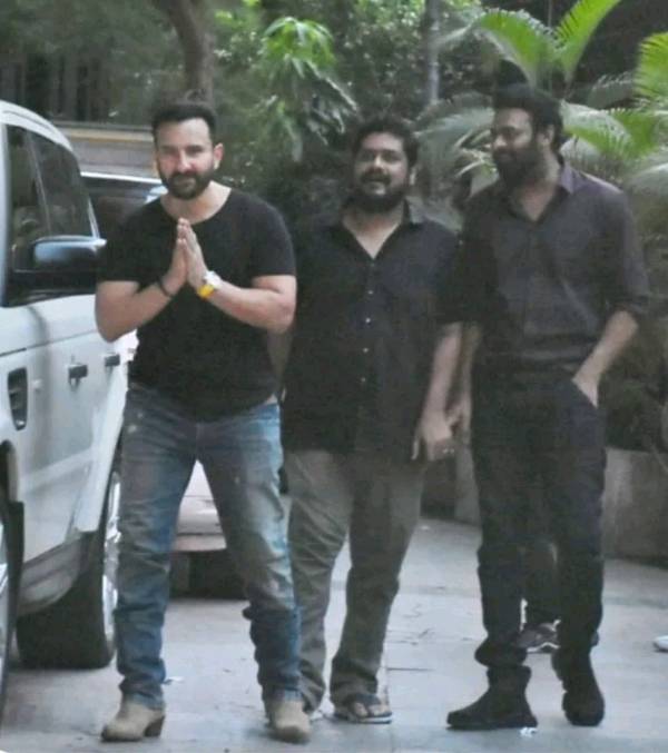Movie Adipurush team spotted outside the house of director om raut