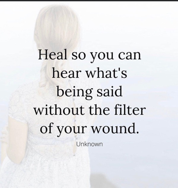 Healing brings clarity & understanding. Everyone’s lens of life experiences are different
