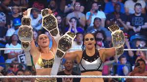 Ronda Rousey and Shanya Baszler win the Women’s Tag Team Championship Unification match on Smackdown, claiming all the gold.