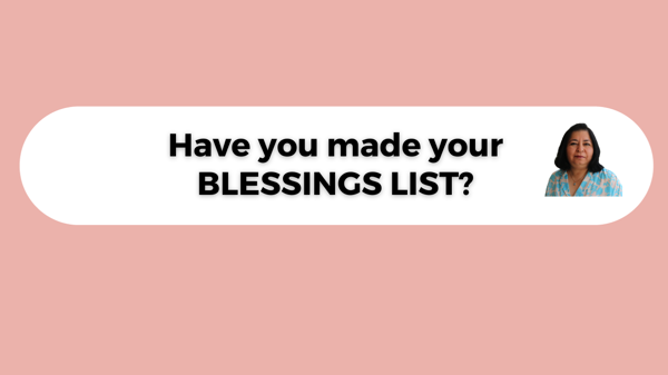 Make Your BLESSINGS List