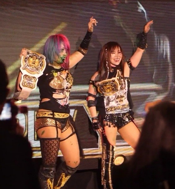 The kabuki Warriors obtain Women’s Tag gold, by defeating former champs, Chance and Carter.
