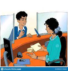 #Conversation between a student & bank clerk