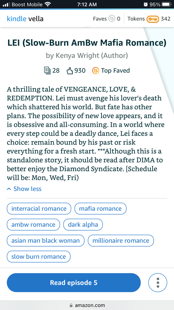 The Story of LEI Could Be Story of the Year For Me Already!!  Updated On Kindle Vella Mon, Wed, Fri | Super Spicy, and VERY  Heartbreaking🌶️😭
