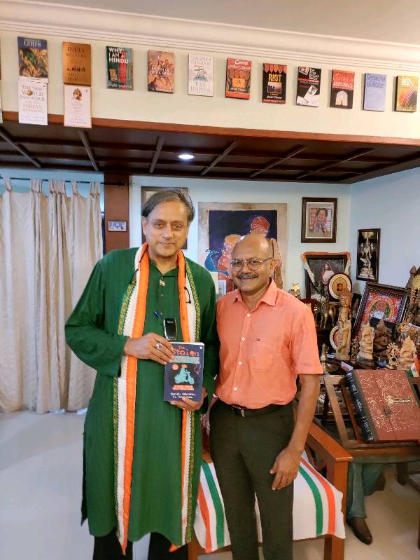 A meeting with Shashi Tharoor, the Thiruvananthapuram MP and distinguished author