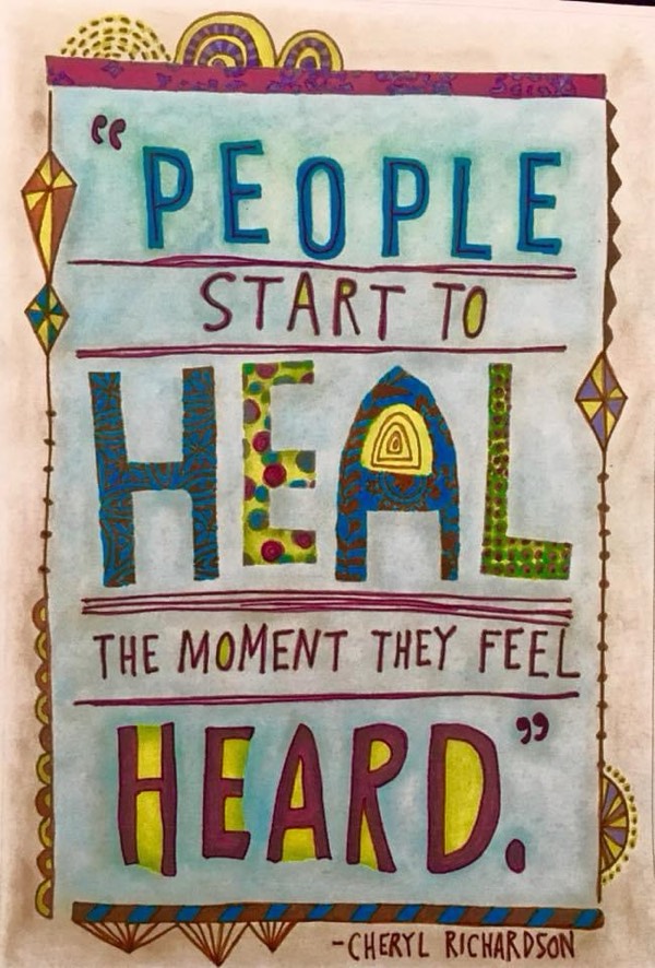 People Start to Heal When
