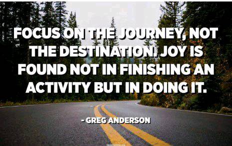 Life is journey not Destination