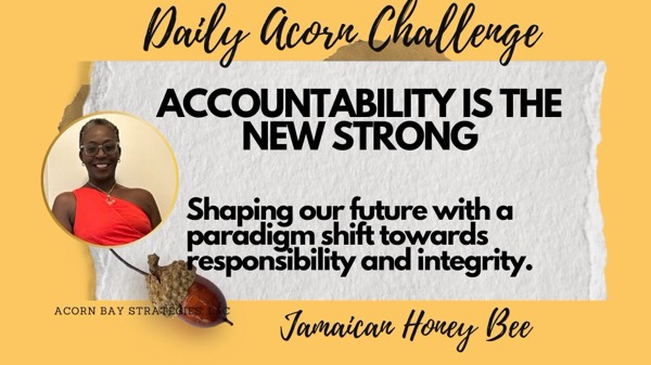 #TheDailyAcorn #Accountability the paradigm shift that will shape or future.