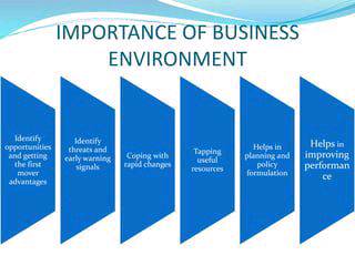 Importance of business environment