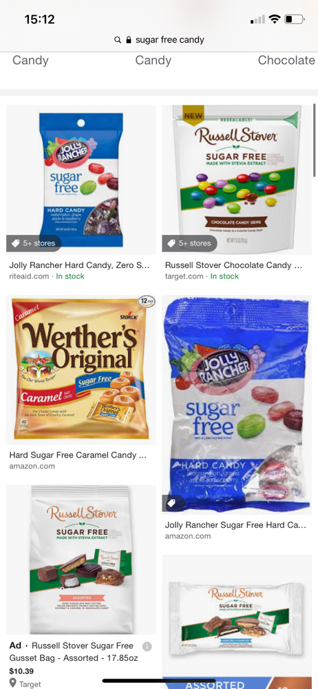 Sugar free candy suggestions