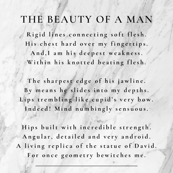 Poem: The Beauty of a Man