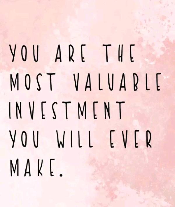 Invest in yourself!✌😊