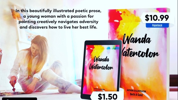 "Wanda Watercolor" - my first published book! Find it on Amazon…