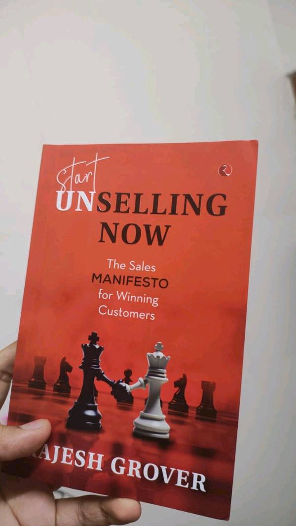 @shreeya_litnsut | #BookReview | Start Unselling Now: The Sales Manifesto for Winning Customers by Rajesh Grover