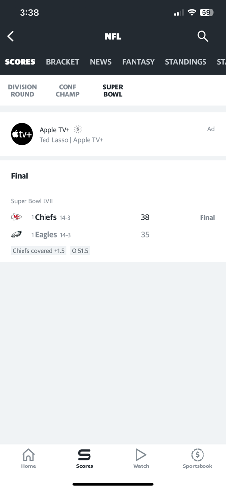 Chiefs squek out win vs Eagles, to win Superbowl 57! 38-35!
