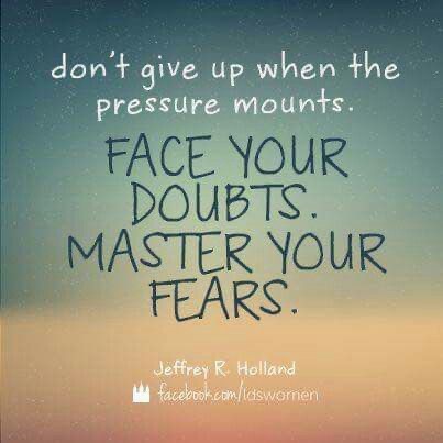 Master your fears, worries & doubt