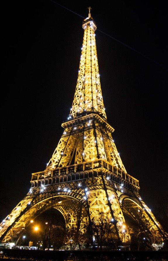 Americans sleep atop the Eiffel Tower