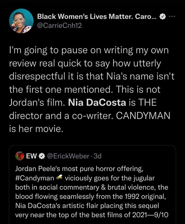 Give Nia DaCosta The Credit She Deserves!
